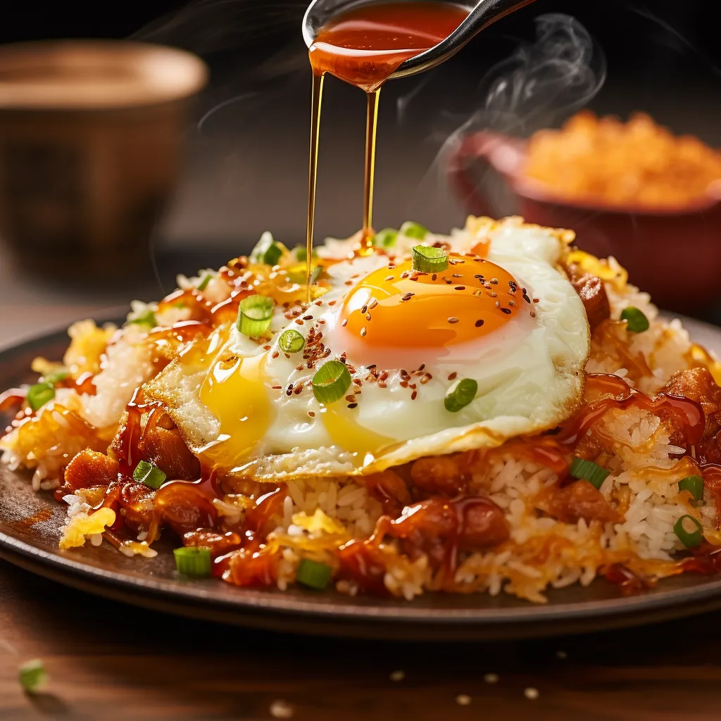 Cover Image for What to do with Leftover Egg Fried Rice Balls with Teriyaki Glaze