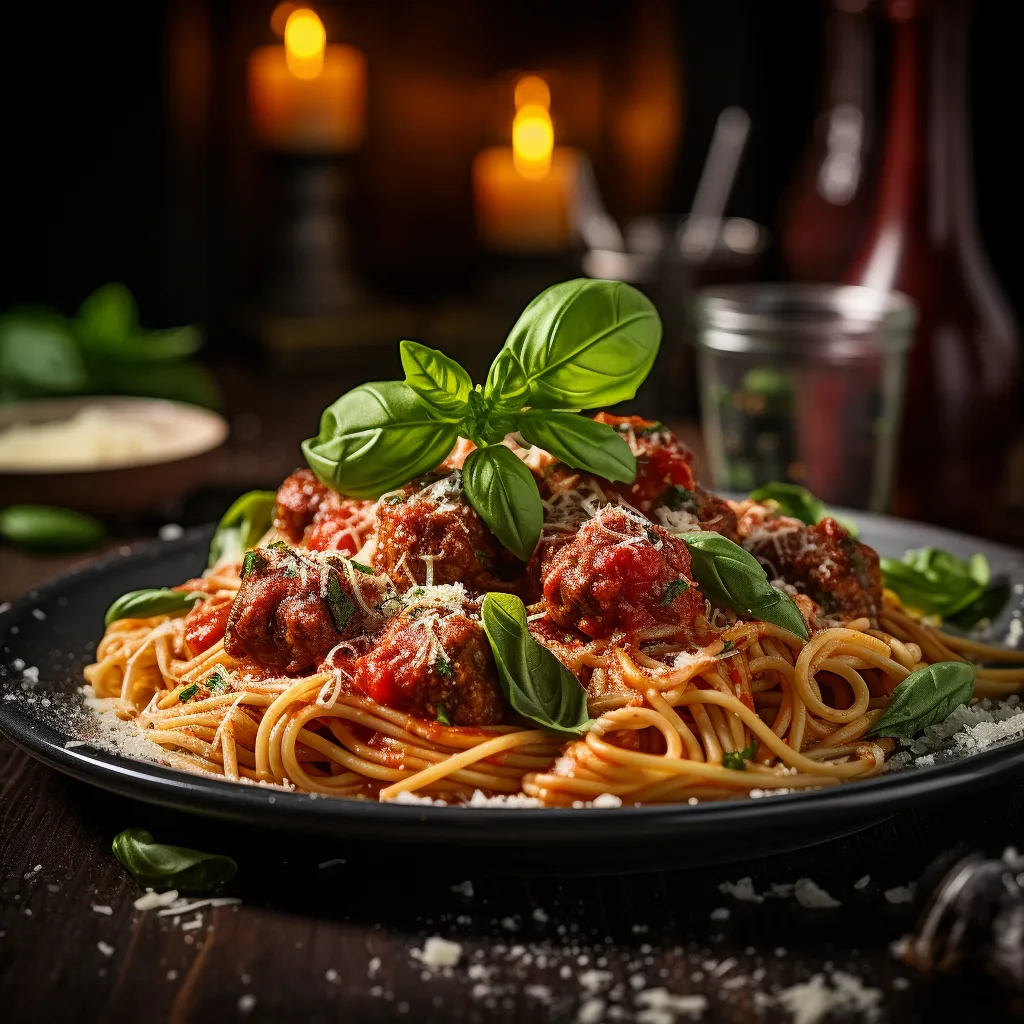 Cover Image for What to do with Leftover Meatball Spaghetti Bolognese with Fresh Basil