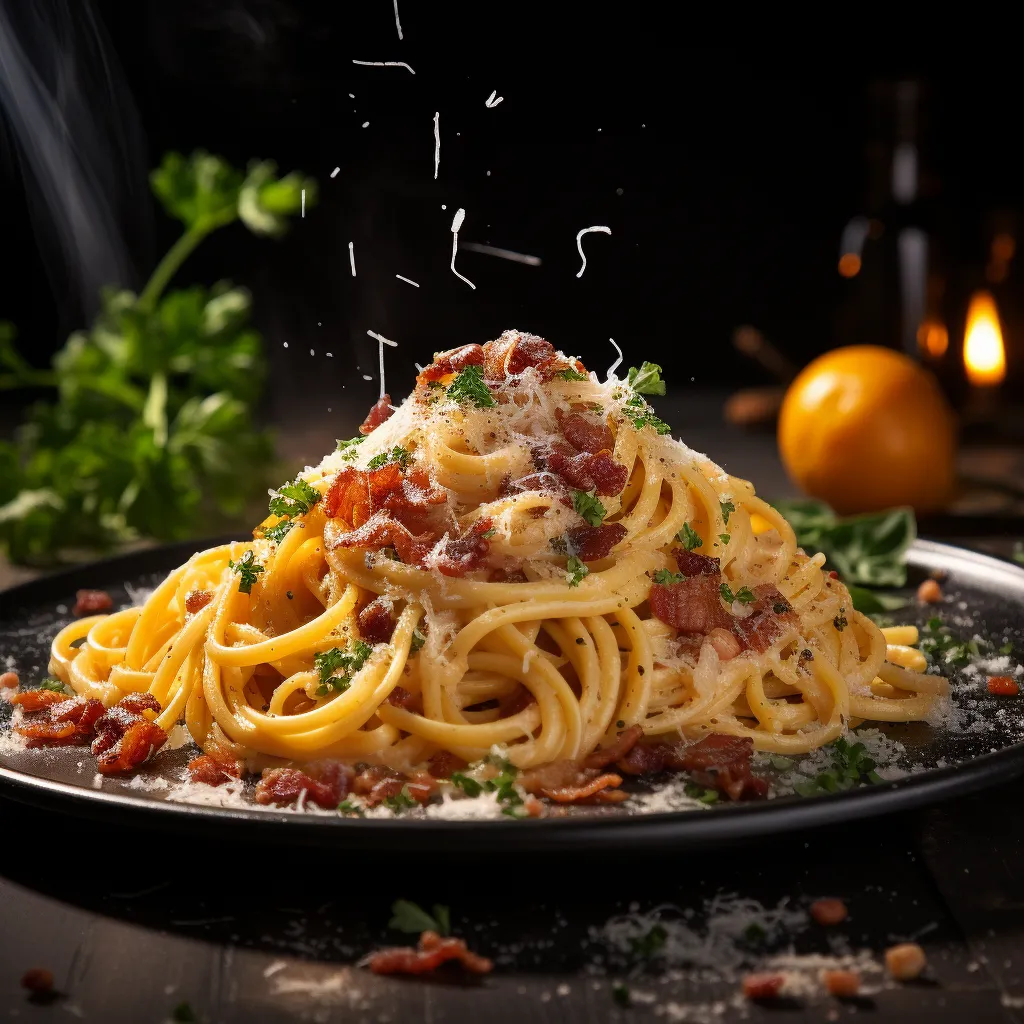 Cover Image for What to do with Leftover Spaghetti Carbonara Pancakes with Maple Syrup